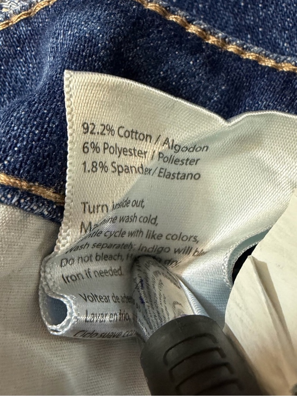 NEW Risen Jeans High-Waist Raw Hem Wide-Leg Tummy Control Denim Jeans Size 27 - Picture 11 of 14